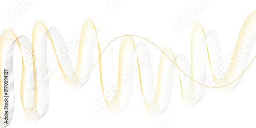 clean minimal design for branding, UI and digital graphicsAbstract modern yellow and gray wave lines background with smooth flowing curves,