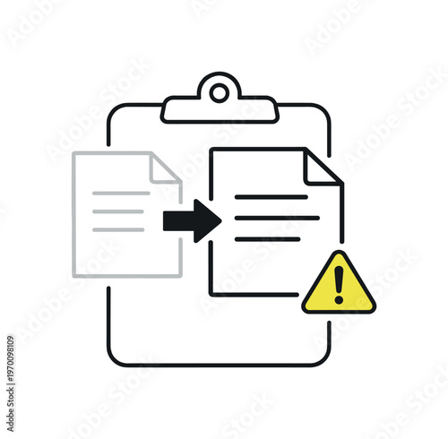 Clipboard overwrite and loss of previously copied data during new copy action in digital workflows, a simple clipboard with a new document replacing