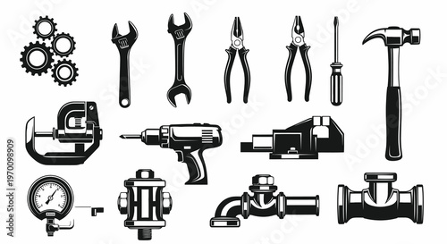 Plumbing Maintenance and Hardware Construction Tools Collection