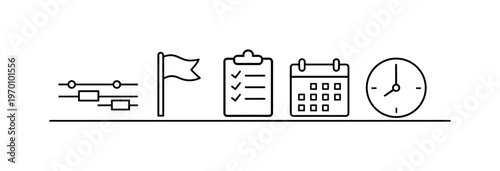 Digital project timeline planning and milestone tracking for organizing phases and ensuring timely delivery in structured workflows, timeline bar