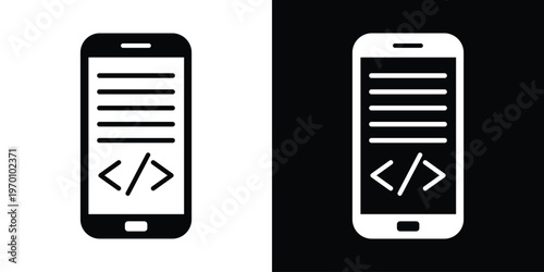 Smartphone icon with "APP" label and tools (hammer and wrench). Represents mobile application development, phone repair, software optimization, and technical maintenance.