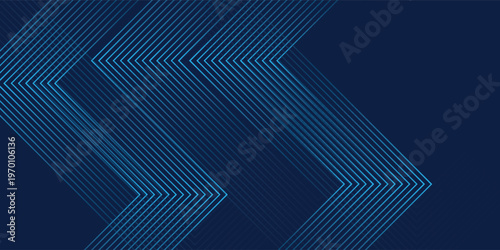 Dynamic luminous blue line composition with layered rounded squares, suitable for corporate technology vector illustration eps10