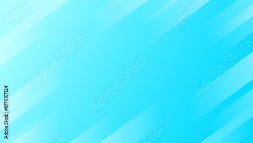 水色グラデーションと光のラインが入る爽やかなビジネスフレーム背景 プレゼン資料・広告バナー向けシンプルデザイン