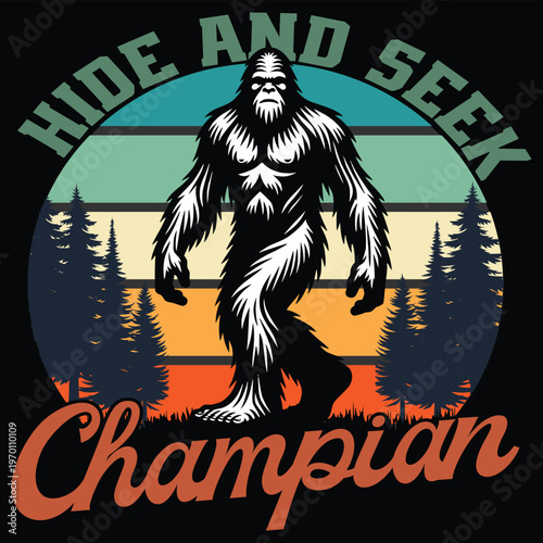 Hide and Seek Champion – Kids Trophy Celebration Fun Design