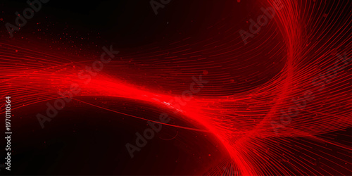Red abstract fractal fire energy wallpaper with glowing waves flame texture and bright light motion