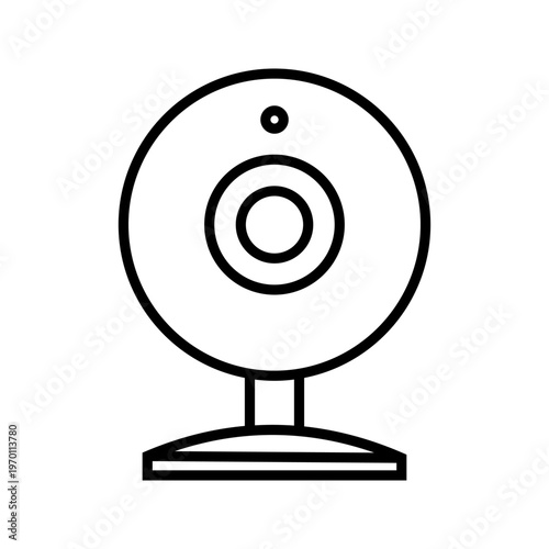 Webcam Icon – Computer Camera Video Call Device Symbol Vector