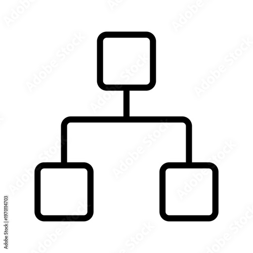 Social Network Icon – User Connection Structure Symbol, Community Vector