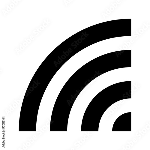 WiFi Icon – Wireless Internet Signal Symbol, Network Connection Vector