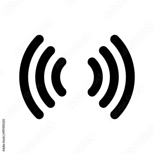 Wireless Signal Icon – Radio Wave Connection Symbol, WiFi Network Vector
