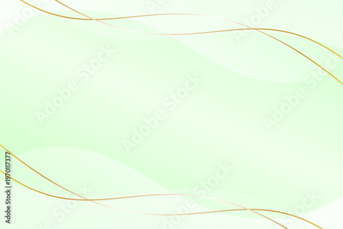 黄緑と金色ラインの華やかな背景素材