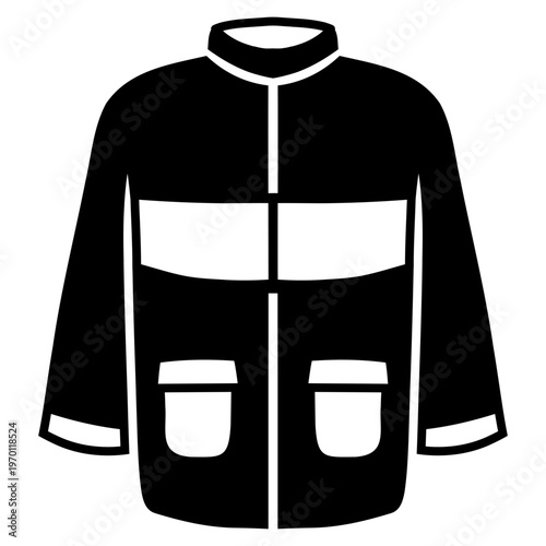fireman jacket icon illustration vector