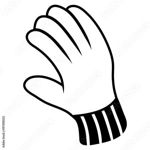 safety glove icon glyph