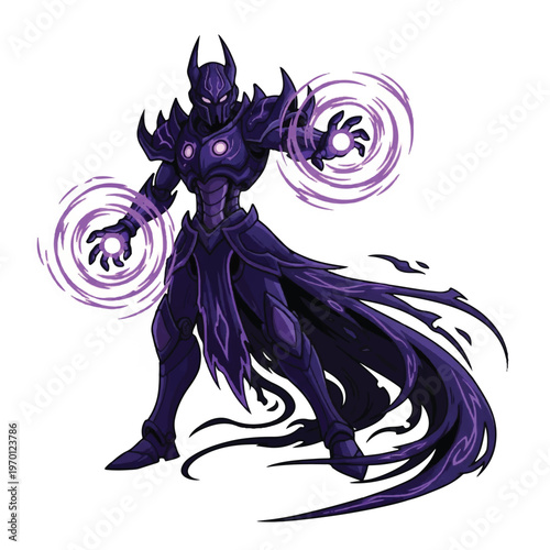 Dark fantasy creature with magic powers.