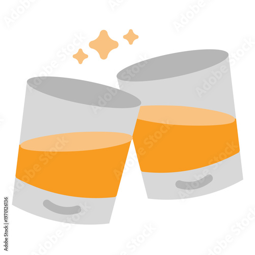 whiskey glass toast icon