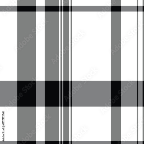 Easter plaid seamless pattern, cute tartan background vector. Carnival fabric check textile texture in gray and white colors.