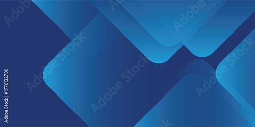 Abstract blue background with glowing geometric lines. Modern blue gradient square shape design. Futuristic technology concept. Suit for brochure, corporate, website, poster. vector eps10