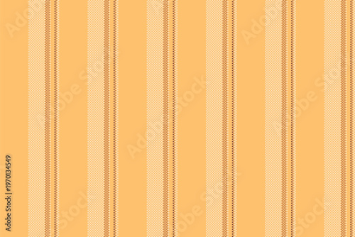 Vone lines background stripe, scrapbooking pattern vector texture. Cid fabric vertical seamless textile in orange and light colors.