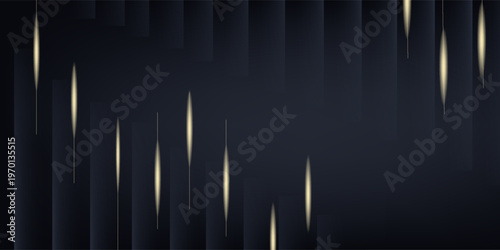 Black and Gold Premium Background. Innovative Flyer Premium Luxury Template. Cool Concept Design. Glorious Celebratory Template for Movie and Show. Luxurious Wedding Design. Gala Night.