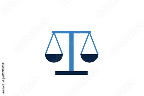Traditional balance scales of justice for legal services and law concepts.
