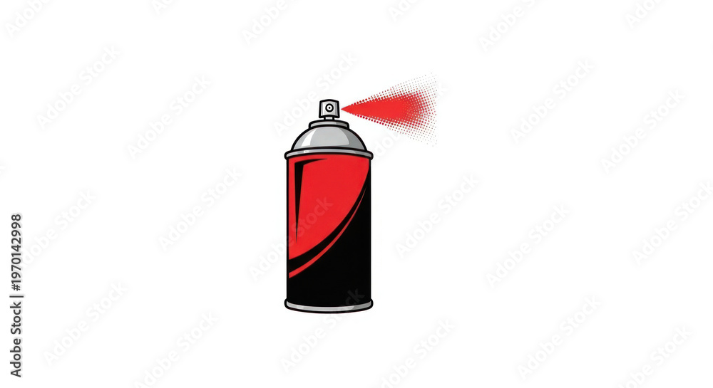 Obraz premium A red wine bottle isolated on white resembles a red fire extinguisher emergency equipment object designed for protection against a danger flame