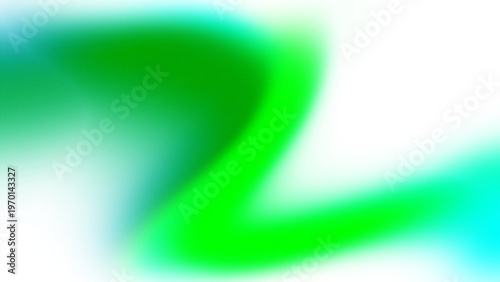 Abstract Green and Blue Neon Flowing Light Background