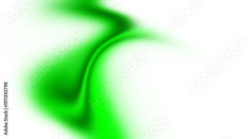 Abstract Green Neon Liquid Wave Flow