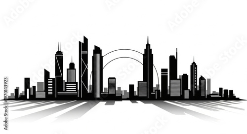 City Skyline Urban Landscape Architecture.