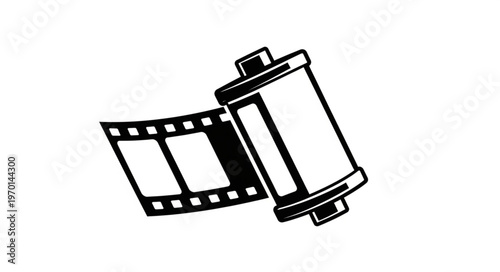 Film Reel and Strip Icon.