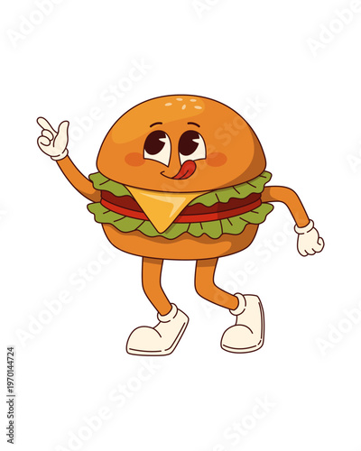 funny cartoon hamburger