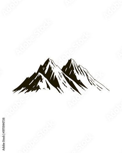 mountain landscape vector illustration