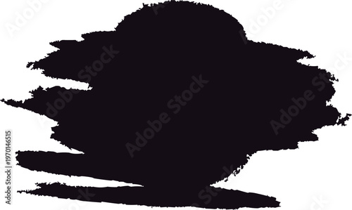 Silhouette of Europe map and world map illustration with black and white vector outlines