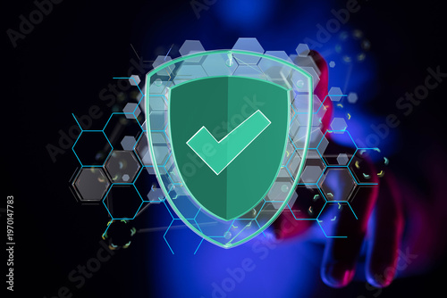Abstract image of a shield ...