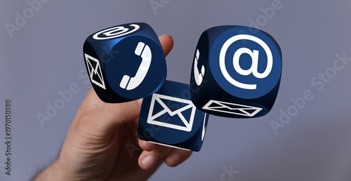 Contact us concept represen...