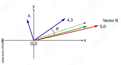 Vector Math Graph Illustration.