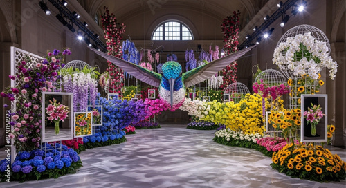 Vibrant Flower Display Arrangement.
