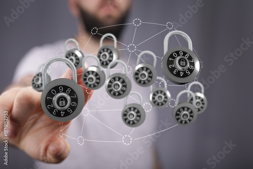 Concept of cybersecurity, d...