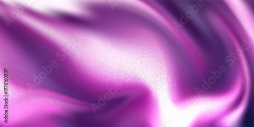 Abstract purple gradient background with fluid wavy shapes and grainy noise texture. Futuristic Technology Concept