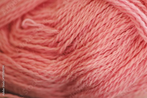 Wallpaper Mural A close-up shot of a bright pink yarn ball, perfect for textiles or crafting projects Torontodigital.ca