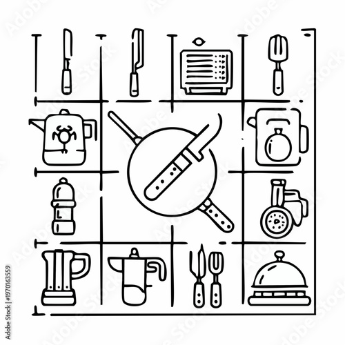 Kitchen Utensils and Cooking Tools.