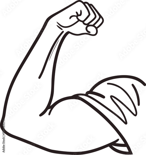 muscle icon set . arm wrestling icon, fighting two strong hand, powerful arms competition, thin line web symbol on white background - editable stroke vector illustration eps10