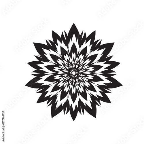 Intricate Radial Floral Geometric Pattern