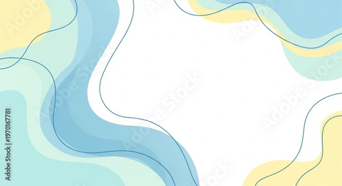 Wavy Lines Abstract Background.