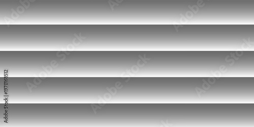 Transparent corrugated plastic ribbed glass background with abstract line patterns. 3D gradient light effects for retail windows or architectural panels. Vintage chrome reflections or polycarbonate.