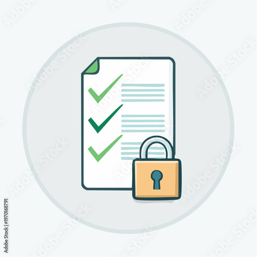 DSGVO Datenschutz Dokument Icon