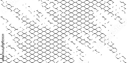 Mesh texture for fishing nets. Grunge pattern for sportswear or soccer goal, volleyball net, basketball hoop, hockey, athletics. Grunge background