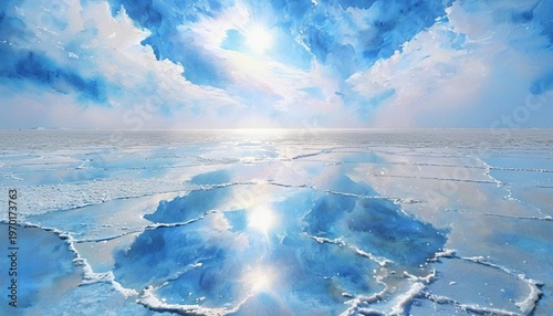 Uyuni Salt Flat: A Mirrored Canvas of Sky and Clouds
