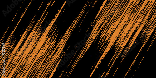 orange black brush Car sticker wrap pattern banner abstract sporty lines black orange color sport combination cover old simple art