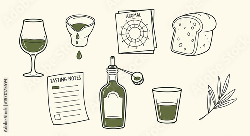 Wine and dine a collection of hand drawn sketches isolated on transparent background
