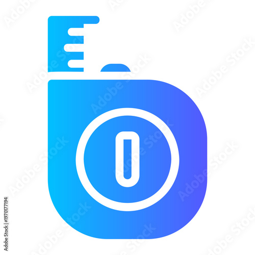 measuring tape gradient icon