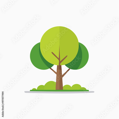 Minimalistisches Baum Icon Vektor
